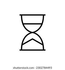 sandglass outline vector icon sandglass stock vector icon for web, mobile app and ui design