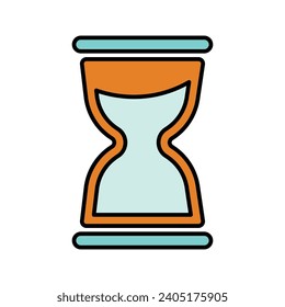 Sandglass, sand, clock icon, Perfect use for print media, web, stock images, commercial use or any kind of design project.