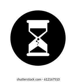 sandglass time isolated icon vector illustration design