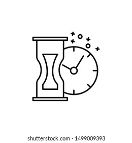 Sandglass time old icon. Element of history icon