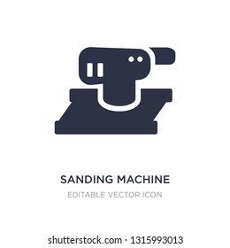 sanding machine icon on white background. Simple element illustration from Construction and tools concept. sanding machine icon symbol design.