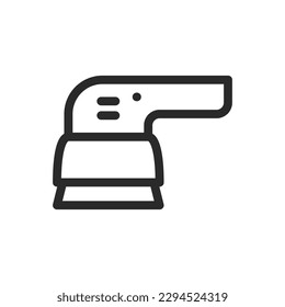 Sanding machine isolated icon, power sander vector icon with editable stroke