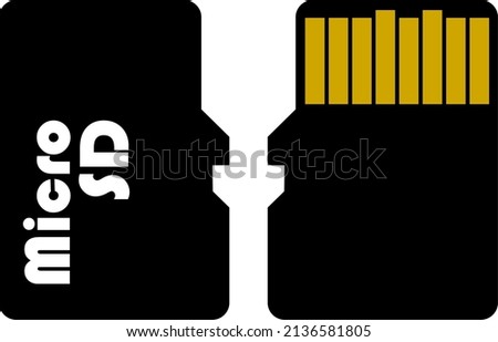 Sandisk vector design and illustration with editable stroke. A simple desain flat.