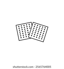Sandpaper icon line art vector