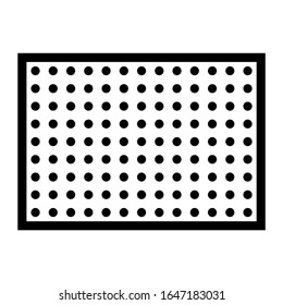 Sandpaper Icon Symbol. Outline Style