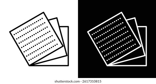 Sandpaper icon symbol. Vector EPS 10