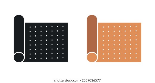 Sandpaper icons in black and colored version
