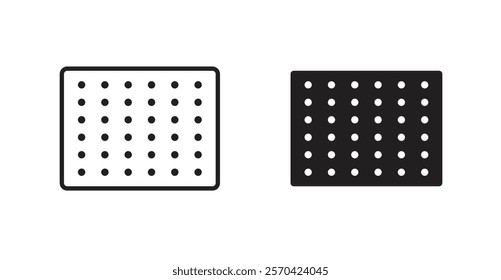 Sandpaper vector web icons set