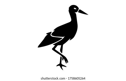 Sandpiper bird icon illustration isolated vector sign symbol - vector illustration