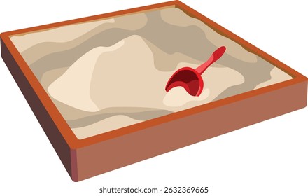 Sandpit Children Toys Playground Vector