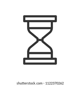 sands clock icon black line with simple concept, editable stroke, ui-ux, web, website, startup, pixel perfect, editable stroke, time, timer