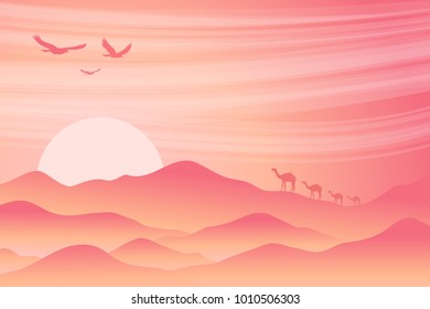 sandstorm in the desert