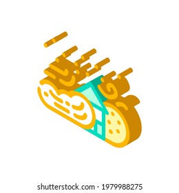 sandstorm disaster isometric icon vector. sandstorm disaster sign. isolated symbol illustration