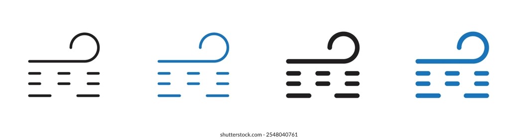 Esquema del conjunto de Vectores de icono de tormenta de arena