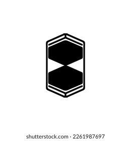 Sand-watch icon. Simple style big sale poster background symbol. Sand-watch brand logo design element. Sand-watch t-shirt printing. vector for sticker.