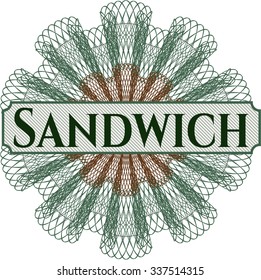 Sandwich abstract linear rosette