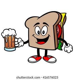Sandwich with a Beer