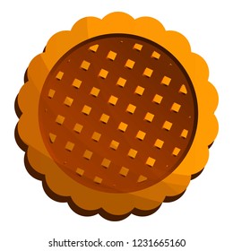 Sandwich biscuit icon. Cartoon of sandwich biscuit vector icon for web design isolated on white background