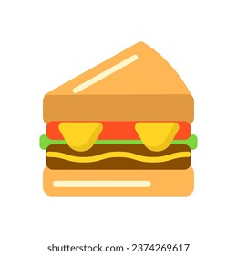 sandwich bread burger element style