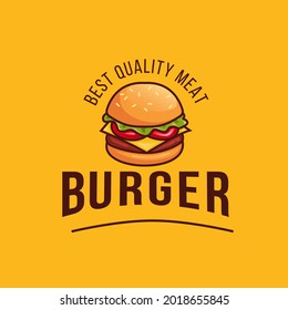 Sandwich burger fast food restaurant vintage logo design