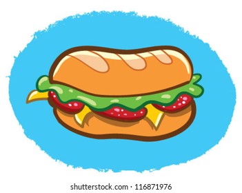 Sandwich Cartoon