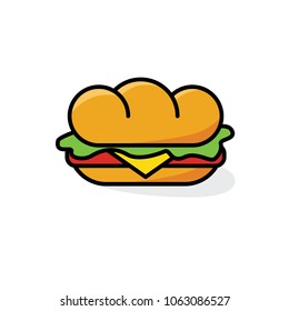 sandwich with cheese and lettuce