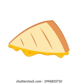Sandwich-Käse-Vektorgrafik. Brotvektor. Tapete. Hintergrund. Käse dehnt sich aus.