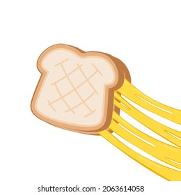 Sandwich cheese vector. Bread vector. wallpaper. background. Cheese stretch.