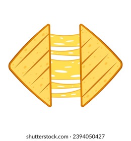 Vector de queso sándwich. Vector de pan. fondo de pantalla. de fondo. Extensión de queso.