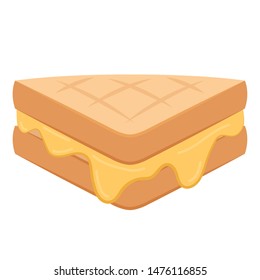 Sandwich cheese vector.. Sandwich cheese design. Cheese stretch.