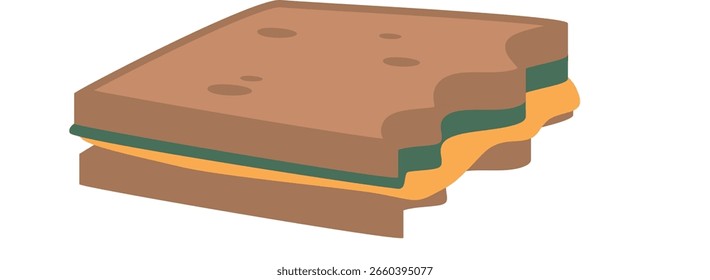 Sandwich con Ilustración vectorial de queso