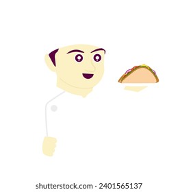 Sandwich chef sandwich seller fast food