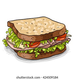 sandwich, color picture