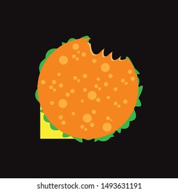 Sandwich color sign illustration vector layer design