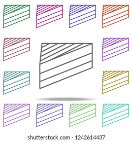 sandwich concept line icon. Elements of fast food in multi color style icons. Simple icon for websites, web design, mobile app, info graphics