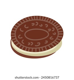 Sandwich cookie icon clipart avatar logotype isolated vector 