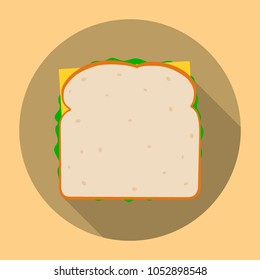 Sandwich köstliche Vektorgrafik