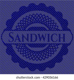 Sandwich denim background