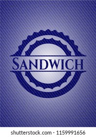 Sandwich with denim texture