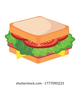 sandwich design, food eat restaurant and menu theme Vector illustration