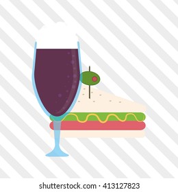 Sandwich design. healthy food. menu icon 