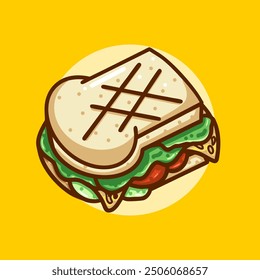 Un diseño de sándwich que se ve delicioso y tentador