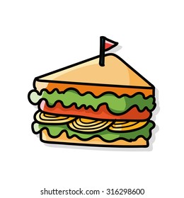 sandwich doodle