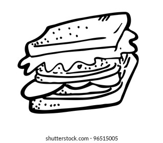 sandwich doodle