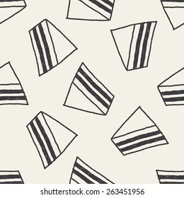 sandwich doodle drawing seamless pattern background