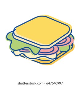 sandwich fast food icon