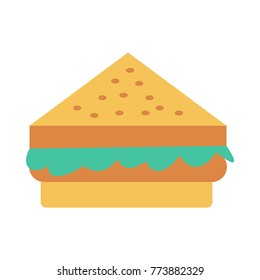  sandwich flat icon