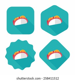 sandwich flat icon with long shadow,eps10