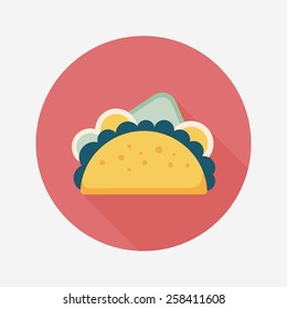 sandwich flat icon with long shadow,eps10