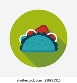 sandwich flat icon with long shadow,eps10